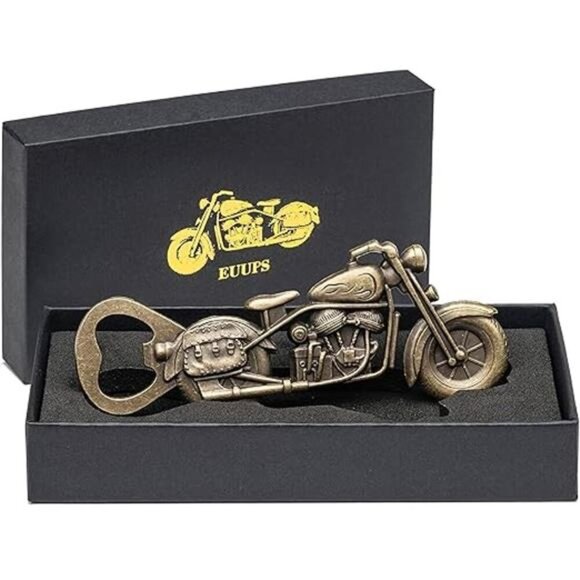 Unique Motorcycle Bottle Opener, Vintage Look Christmas Gift for Beer Bike Lover - Picture 7 of 7
